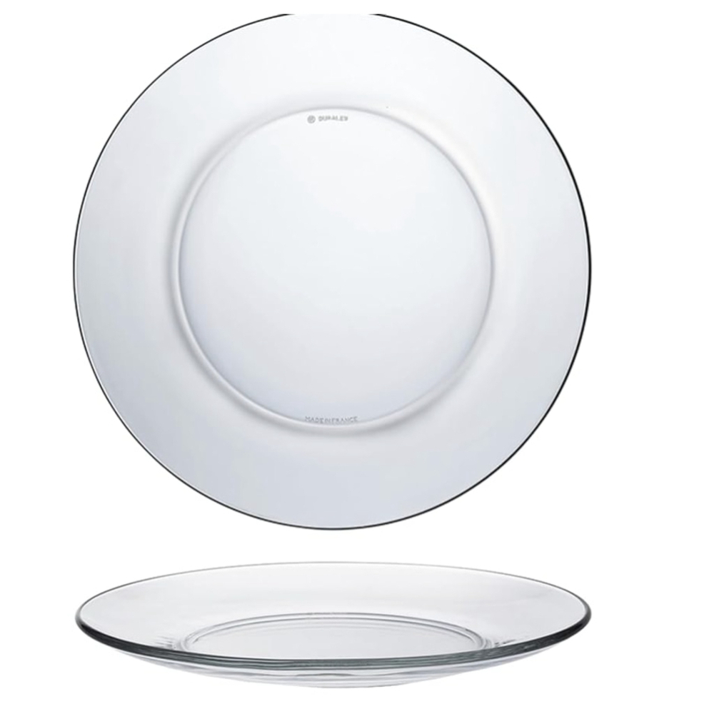 Duralex Lys Clear‎ Dinner Plate 23,5 Cm (9 1-4 In) Set of 6 Made in France